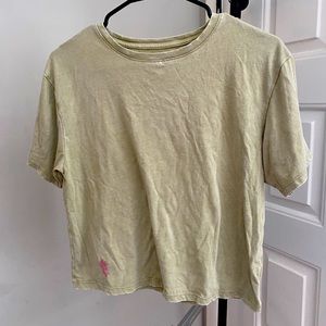 Washed Green crop top